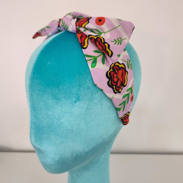 Studio Ashmeeta - Bow Headband Marigold Lilac