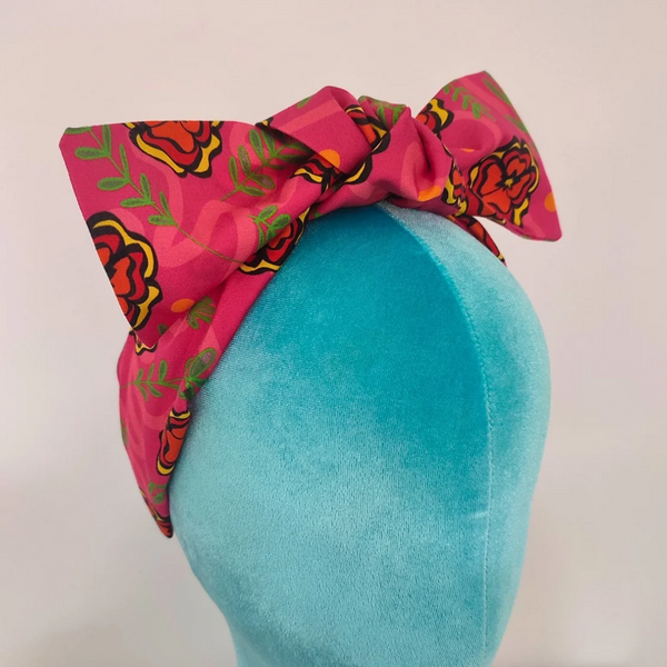 Studio Ashmeeta - Big Bow Headband Marigold Pink