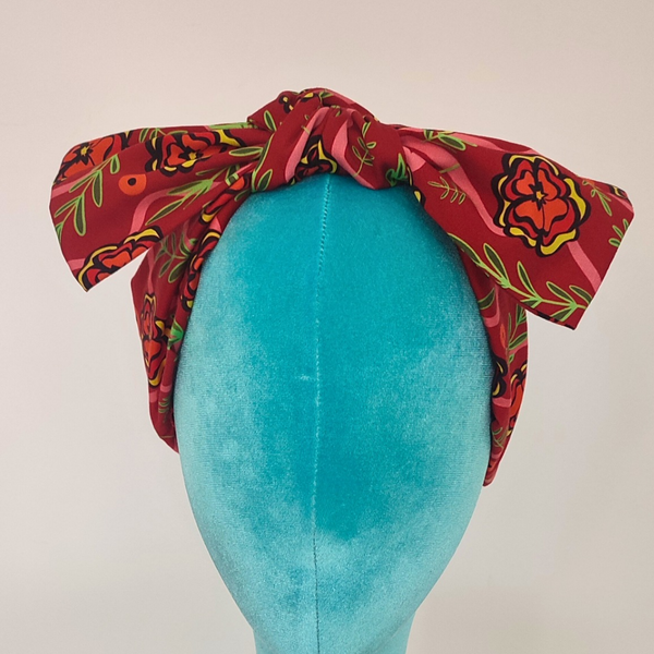 Studio Ashmeeta - Big Bow Headband Marigold Red