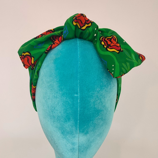 Studio Ashmeeta - Big Bow Headband Marigold Green