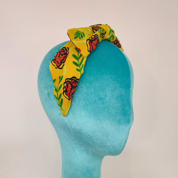 Studio Ashmeeta - Bow Headband Marigold Yellow