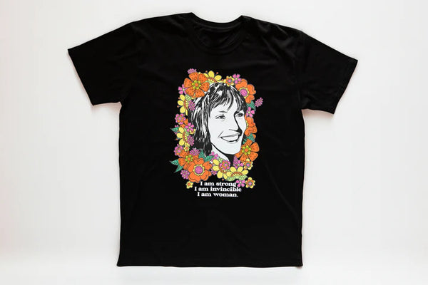 High Tees - Helen Reddy Scoop Neck tee 'I Am Woman'