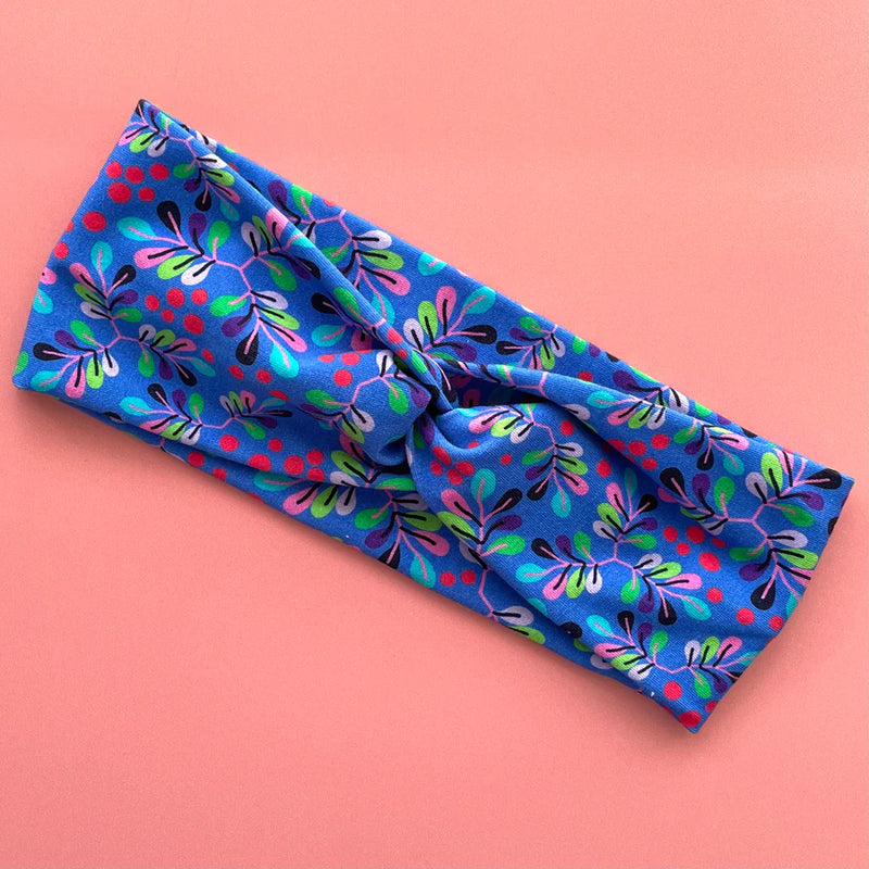 LaLaLea - Stretch TwistKnot Headband 'Wild Berries'