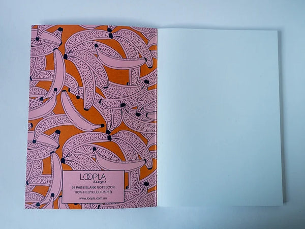 Loopla Designs - Going Bananas A5 Notebook