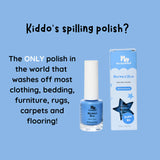 No Nasties - Water-based Kids Nail Polish - Mermaid Blue